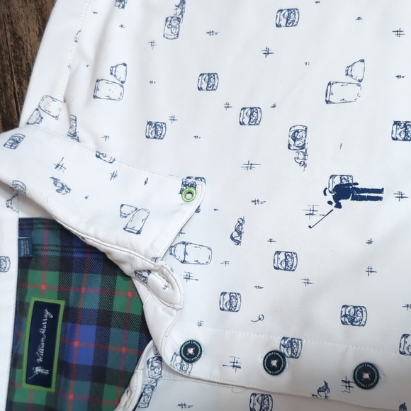 ⛳️ William Murray 'Off the Rocks' Golf Polo Size XXL in White - Picture 3 of 10